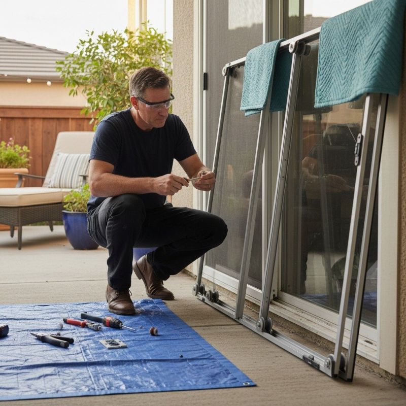 Sliding Door Track Repair in Olathe, KS